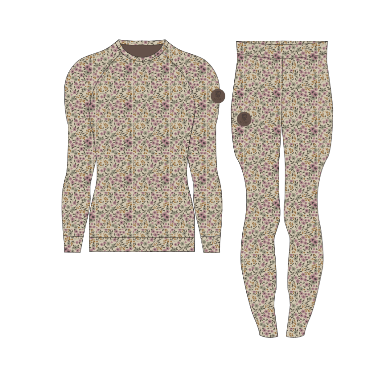 BRUSE Tilde.Wool Set. FLOWER AOP